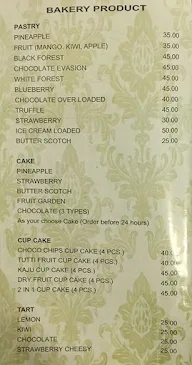 New Town Bakery menu 6