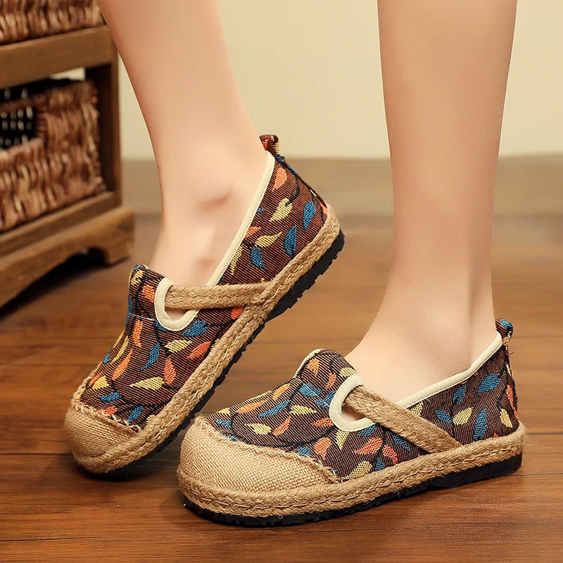 Title 1, New Ladies Cotton and Linen Floral Craft Shoes...