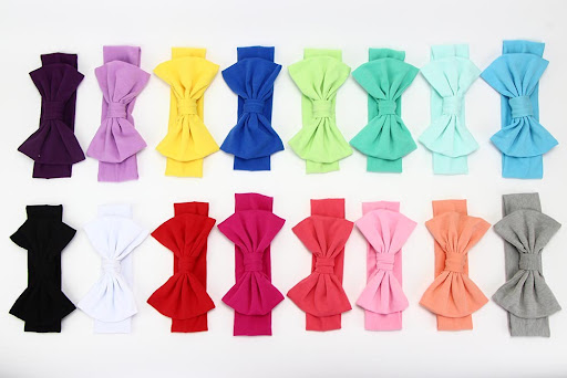 Title 13, Baby Headwear Cotton Hair Band 16 Colors Big Bo...