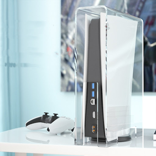 Title 7, Crystal Clear PS4 Slim Console Protector with E...