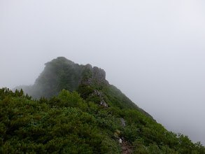 権現岳を目指して