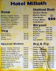 Hotel Millath menu 3