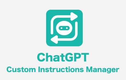 ChatGPT Custom Instructions Manager small promo image
