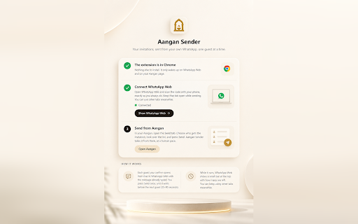 Aangan Sender for WhatsApp Web screenshot 1