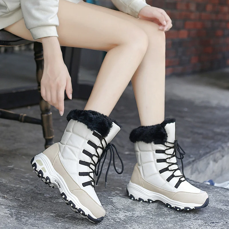 Women's Ski Boots & Velvet Mountaineering Platform Shoes — experience optimal warmth, comfort, and style for snow and mo