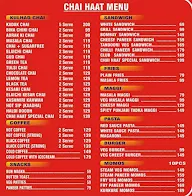 Chai Haat menu 1