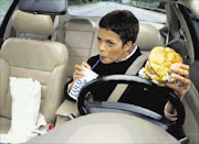 Eating and drinking while driving can be risky