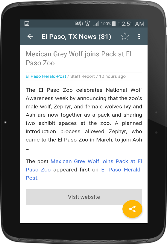 El Paso Texas News Screen 3