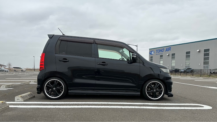 ワゴンRスティングレーの愛車の横顔・ブレーキ強化・ブレーキキャリパー流用に関するカスタム事例の投稿画像2枚目
