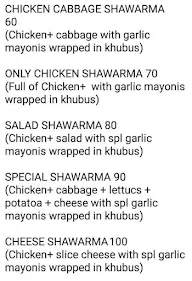 Shawarma Pride menu 1