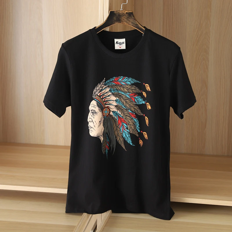 Title 7, Zomer heren T-shirt, uit één stuk, bedrukt, gew...