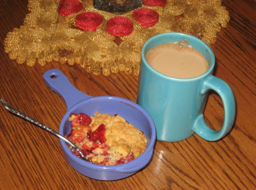 Chery Cobbler & Mocha Coffee..Yum!!!!