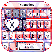 USA Flag Heart  Keyboard  Icon