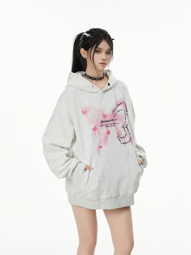 Title 23, Butterfly Printing Creative Design Sense Hooded...