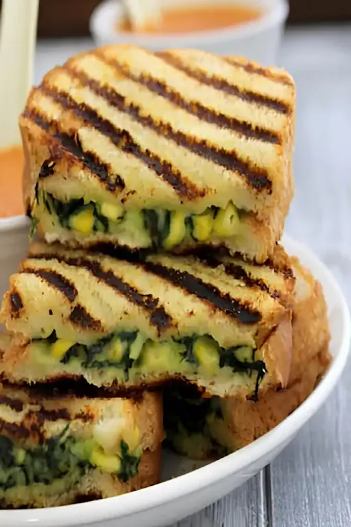 Spinach Corn Sandwich