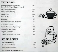 The Vintage Cafe menu 1