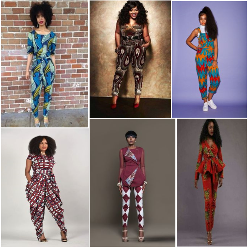 african print jumpsuit styles