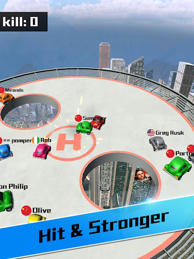 Car bumper.io - Roof Battle