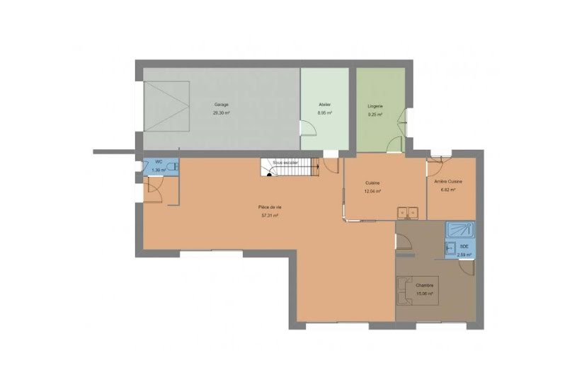  Vente Terrain + Maison - Terrain : 375m² - Maison : 140m² à Mordelles (35310) 