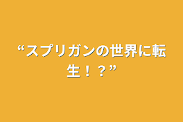 “スプリガンの世界に転生！？”