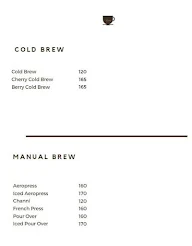 The  Morning Drug Coffee Roasters menu 1