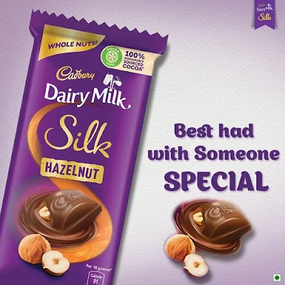 Cadbury Dairy Milk Silk Hazelnut Chocolate Bar 143 Gm