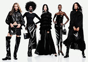 H&M's 2024 A/W collection mixes romantic, opulent silhouettes with faux leather pieces inspired by the late 1990s.