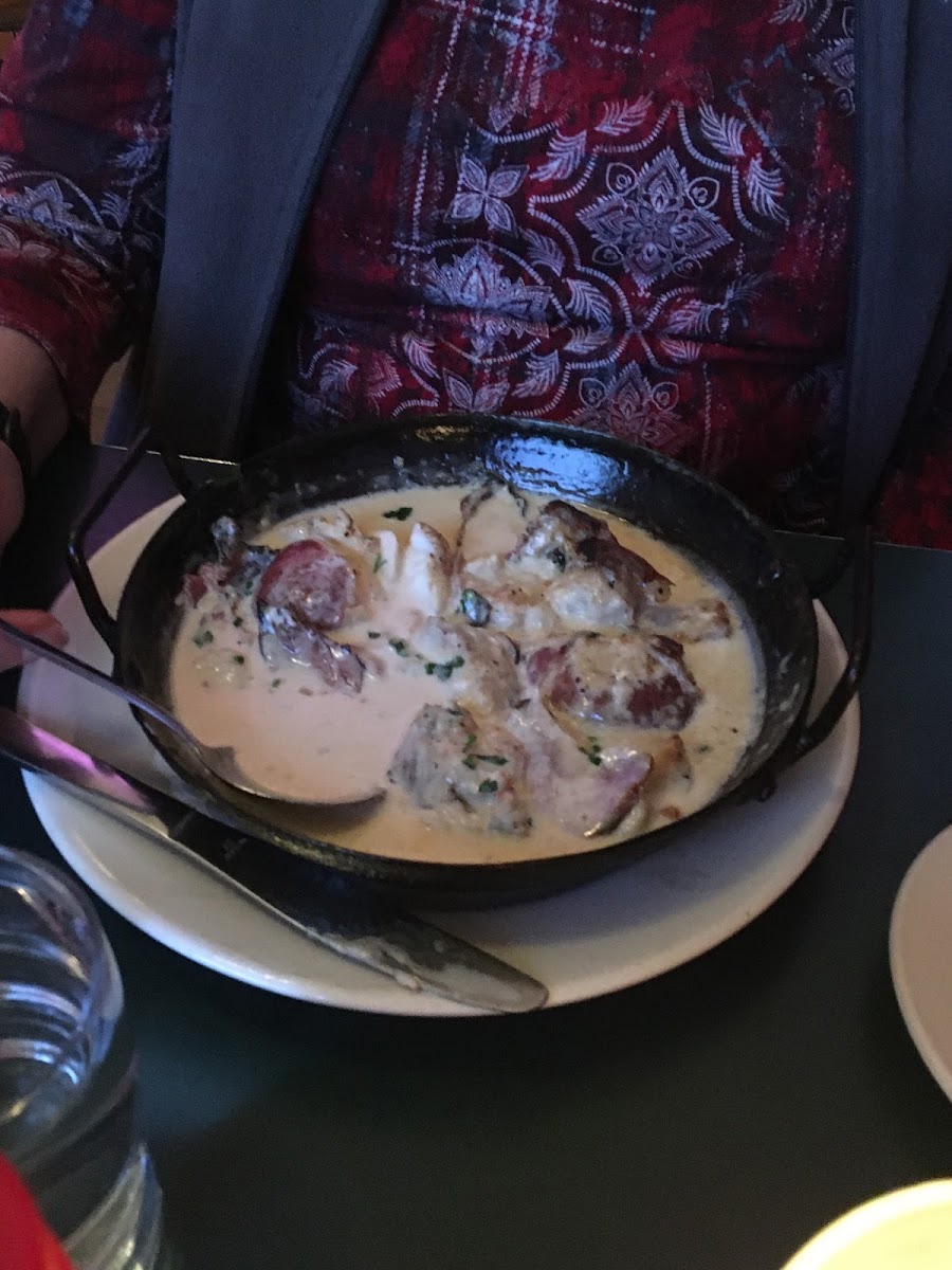 The delicious oven Roasted Haddock Chowder.