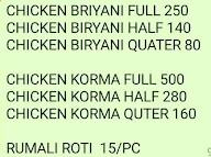 Meena's Food Formula menu 1