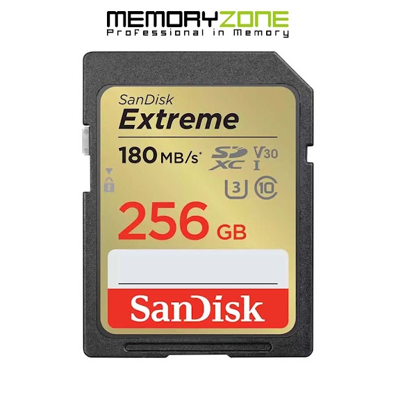 Thẻ Nhớ Sdxc Sandisk Extreme U3 V30 256Gb 180Mb/S Sdsdxvv - 256G - Gncin