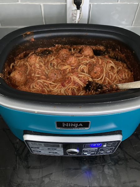 There is a new way to cook with Ninja Cooking System #Review and simple  Spaghetti in under 30 minutes #Recipe - 2 Boys + 1 Girl = One Crazy Mom