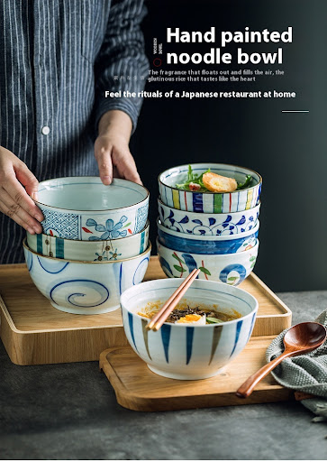 Title 8, Retro Deepening Household Porcelain Hand Painte...
