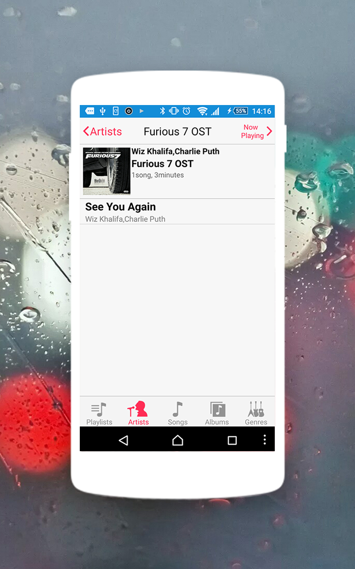 iMusic – Music Player iOS 9 Screen 1