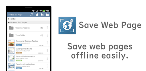 Save Web Page: Read it offline