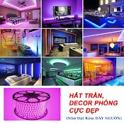 Đèn Led Dây Đôi Hai Hàng Trang Trí Cuốn Cây , Đèn Led 5385 Hắt Trần, Decor Phòng Ngủ, Trang Trí Sân Vườn, Kệ Tủ