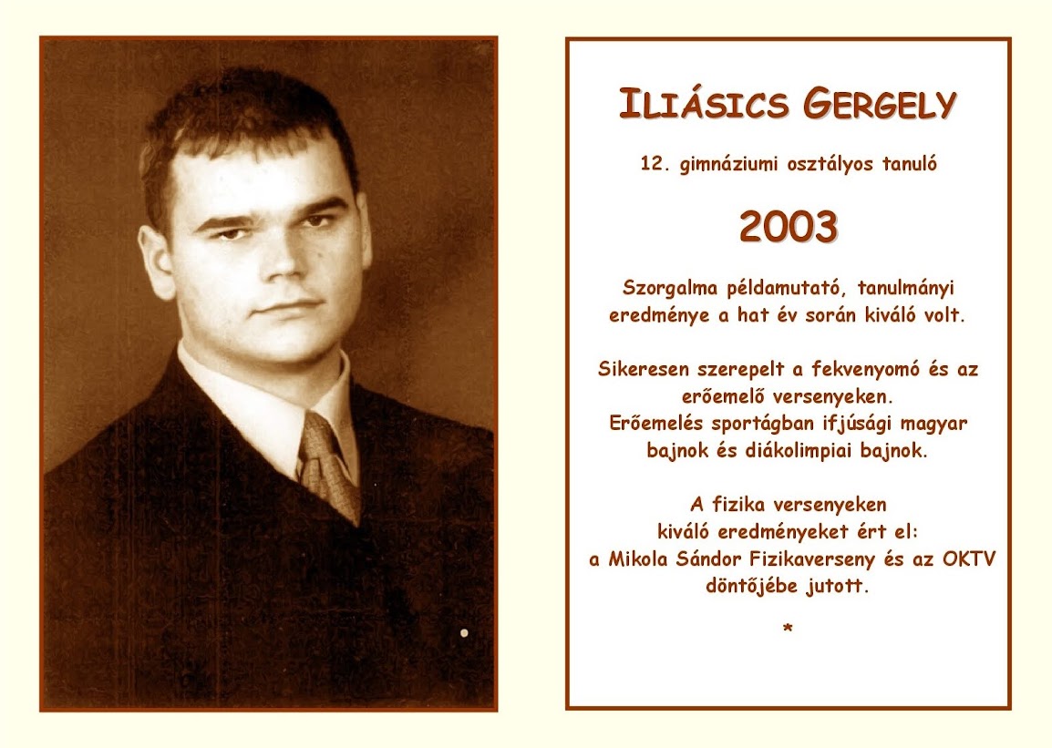 Iliásics Gergely - 2003