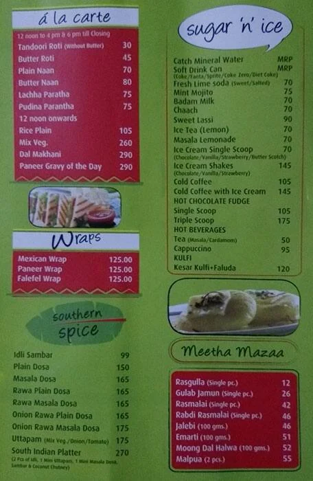 Haldiram's menu 