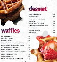 Fruitzone And Wafflespot menu 4