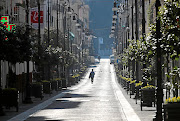 Streets in  Sorrento have been emptied by Italy's lockdown. 