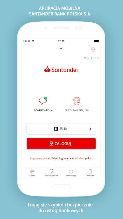 Aplikacja santander mobile