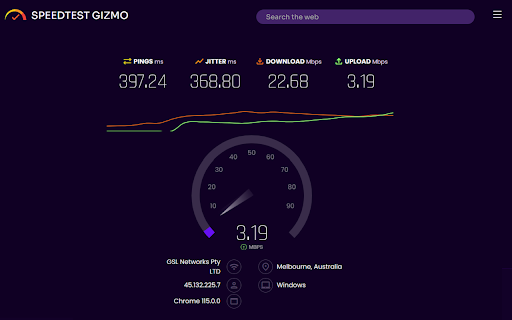 Speed Test Gizmo