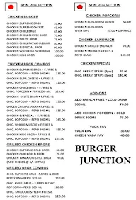 Burger Junction menu 2