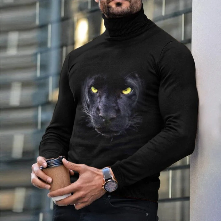Title 1, Camiseta Hombre Manga Larga Cuello Alto Otoño I...