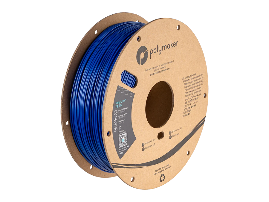Polymaker PolyLite PETG Blue Filament - 1.75mm (1kg)