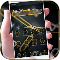 Gold Clock Theme Luxury Gold