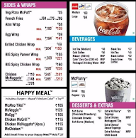 McDonald's menu 1