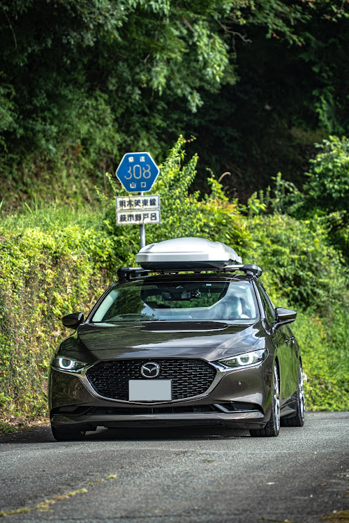 MAZDA3のお盆帰省・険道・山口県道308号線・幅員1.7m・クソコラに関するカスタム事例の投稿画像10枚目