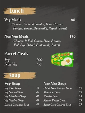 Thoothukudi Annai Restaurant menu 