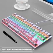 Bàn Phím Cơ Gaming Leaven K550 Blue Switch Tkl 87 Phím, Led Rgb, Chống Nước, Bảo Hành 1 Năm