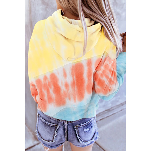 Title 6, Womens Long Sleeve Stitching Hooded Printed Sw...